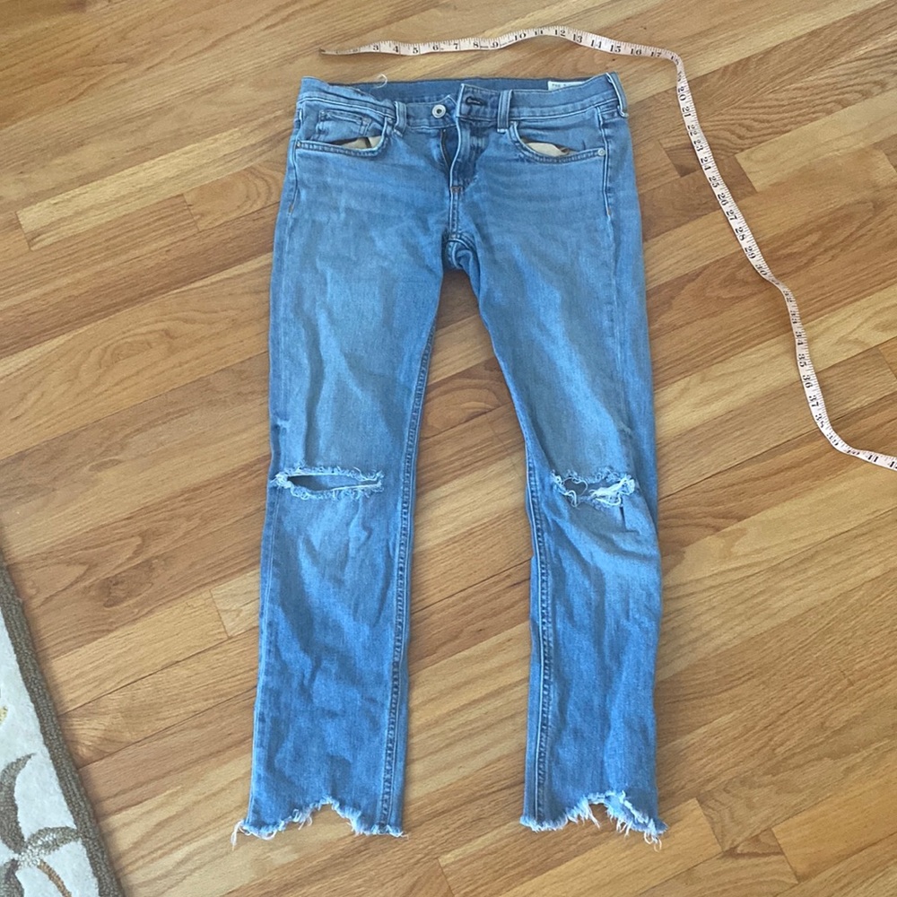 Rag & Bone Dre Low Rise Ankle Slim Boyfriend Jeans